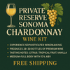 Private Reserve Sonoma Chardonnay Wine Kit - Free Shipping