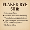 Flaked Rye 50 lb