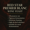 Red Star Premier Blanc Wine Yeast 500g Brick