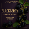 Blackberry Fruit Wine Labels 30 ct