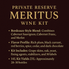 Private Reserve Meritus with Grape Skins Wine Kit