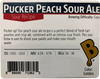 Pucker Peach Sour Ale Ingredient Kit