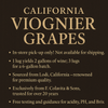 California Viognier Grapes