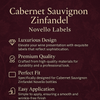 Cabernet Sauvignon Zinfandel Novello Labels