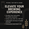 Picnic Tap with Hose 3/6" ID x 7/16" OD (2 ft piece)