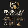 Picnic Tap with Hose 3/6" ID x 7/16" OD (2 ft piece)