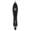 Black Mini Pub Style Handle w/ Silver Fittings