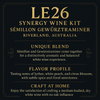 LE26 Synergy Wine Kit – Sémillon Gewürztraminer – Riverland, Australia