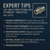 3/8" Inlet Port Fitting For SP Minijet - New Style