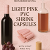 Light Pink PVC Shrink Capsules (Bag Of 30)