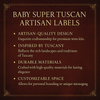 Baby Super Tuscan Artisan Labels
