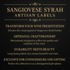 Sangiovese Syrah Artisan Labels