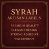 Syrah Artisan Labels