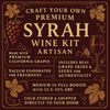 Syrah Wine Kit, Artisan