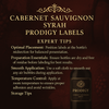 Cabernet Sauvignon Syrah Prodigy Labels