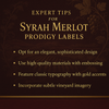 Syrah Merlot Prodigy Labels