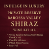 Private Reserve Barossa Valley Shiraz Wine Kit 14L - Free Shipping
