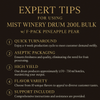Mist Winery Drum 200L Bulk W/ F-Pack Pineapple Pear