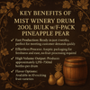 Mist Winery Drum 200L Bulk W/ F-Pack Pineapple Pear