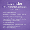 Lavender PVC Shrink Capsules 30 Count