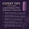 Lavender PVC Shrink Capsules 500 Count
