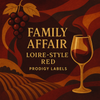 Family Affair Loire-Style Red Prodigy Labels