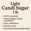 Light Candi Sugar 1 lb