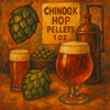 Chinook Hop Pellets 1 oz