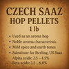 Czech Saaz Hop Pellets 1 lb