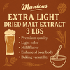Muntons Extra Light Dried Malt Extract 3 Lbs