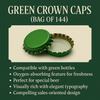 Green Crown Caps (Bag of 144)