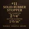#11 Solid Rubber Stopper