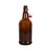 Amber Flip-Top Bottles 1L - 12/Case