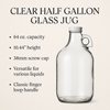Clear Half Gallon Glass Jug