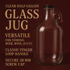 Clear Half Gallon Glass Jug