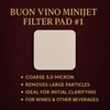 MINI FILTER PAD #1 DRILLED (COARSE 5.0 MICRON) (3 ct)