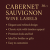 Cabernet Sauvignon Wine Labels 30 ct