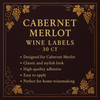 Cabernet Merlot Wine Labels 30 ct