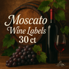 Moscato Wine Labels 30 ct