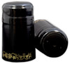 Black/Gold Grapes PVC Shrink Capsules (500 Bulk)