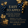 Blue/Gold Grapes PVC Shrink Capsules (Bag Of 30)
