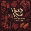 Dusty Rose PVC Shrink Capsules (500 Bulk)