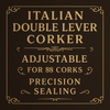 Italian Double Lever Corker