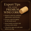 9 x 1 3/4 Premium Quality Straight Wine Corks 100 ct