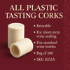 All Plastic Tasting Corks (Bag/100)