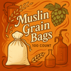 Muslin Grain Bags 100 Count