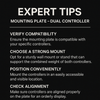 Mounting plate - dual controller