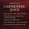 Chilean Carmenere Juice