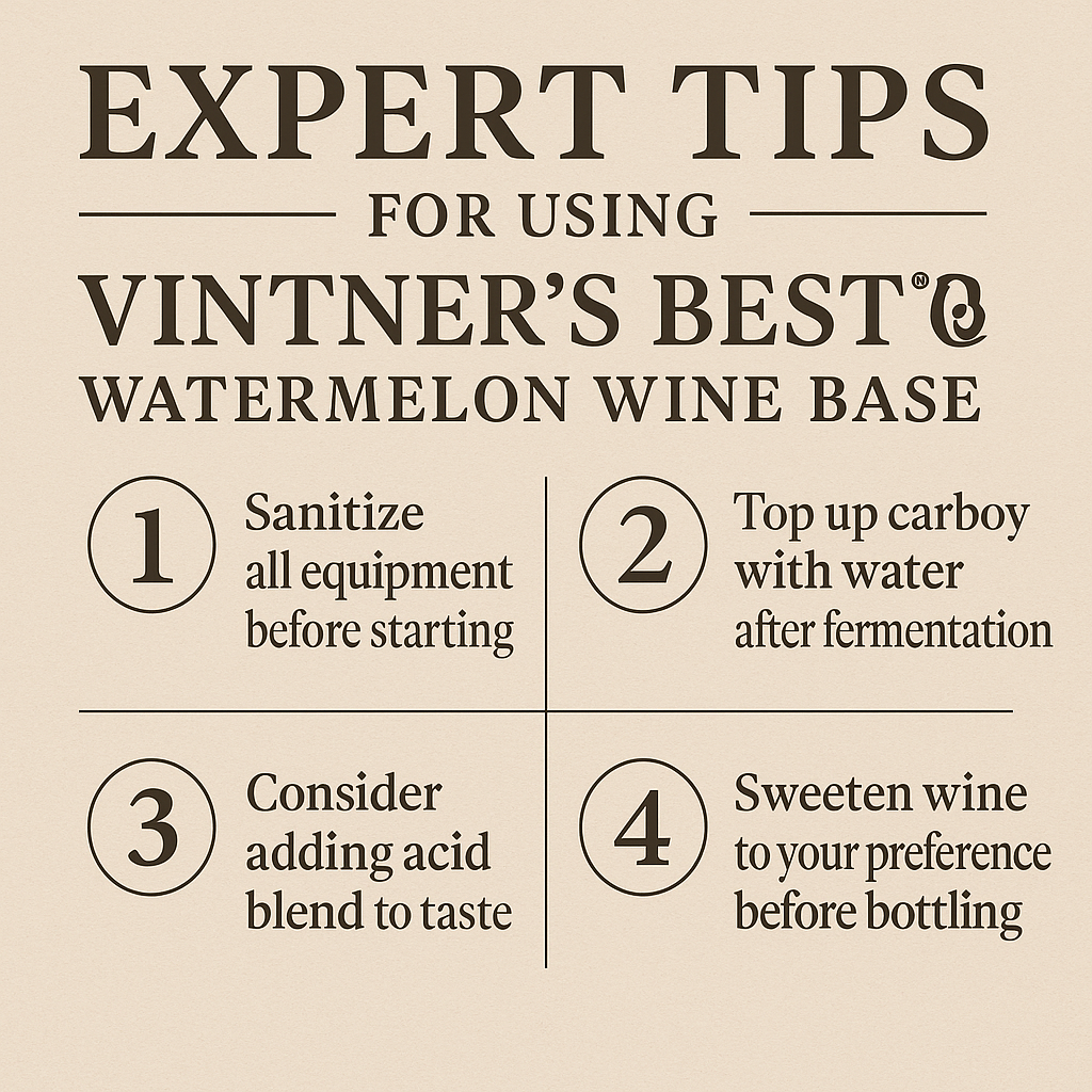 Vintner's Best - Base de vino de fruta de sandía, 128 onzas