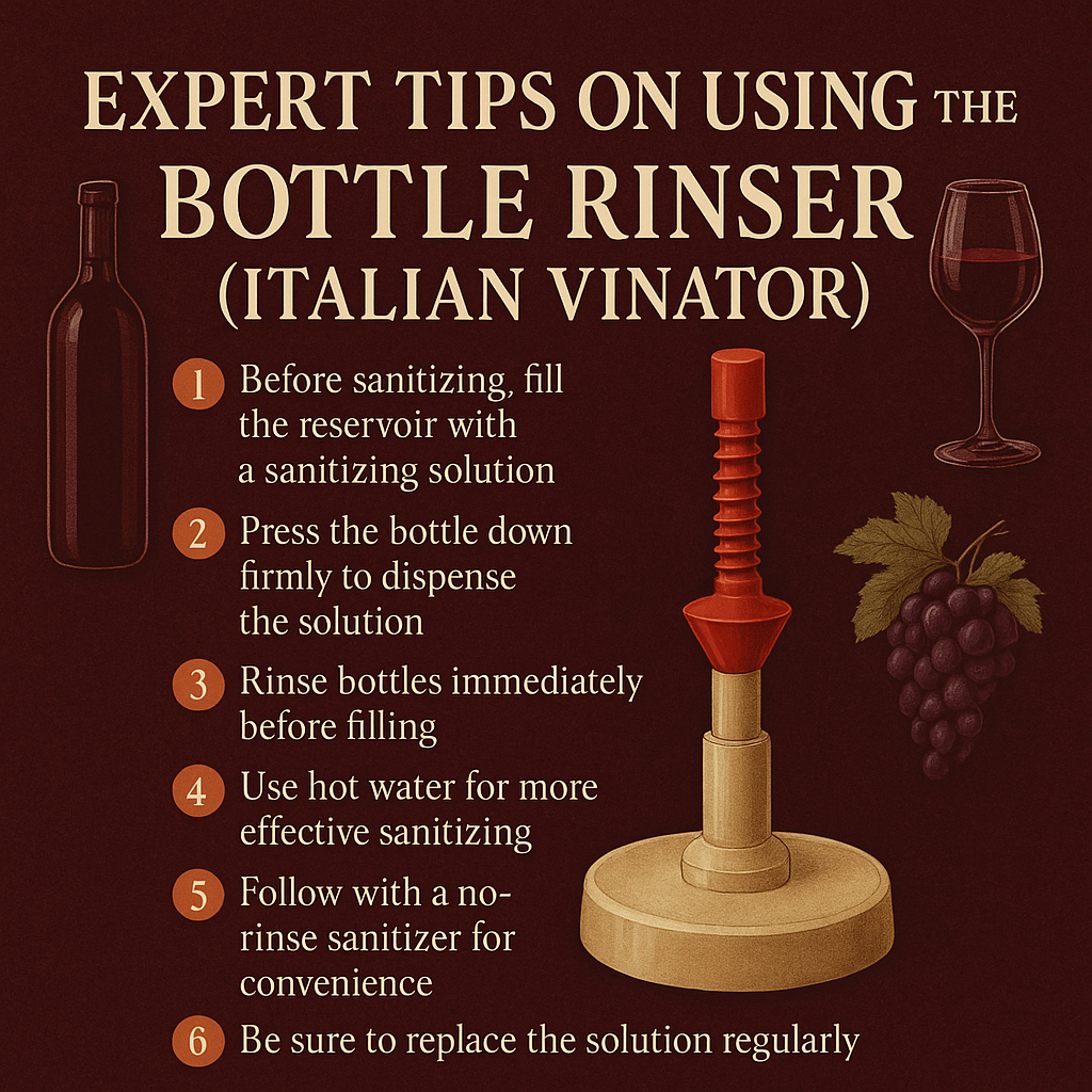 Vinator Bottle Rinser (Italian Vinator)